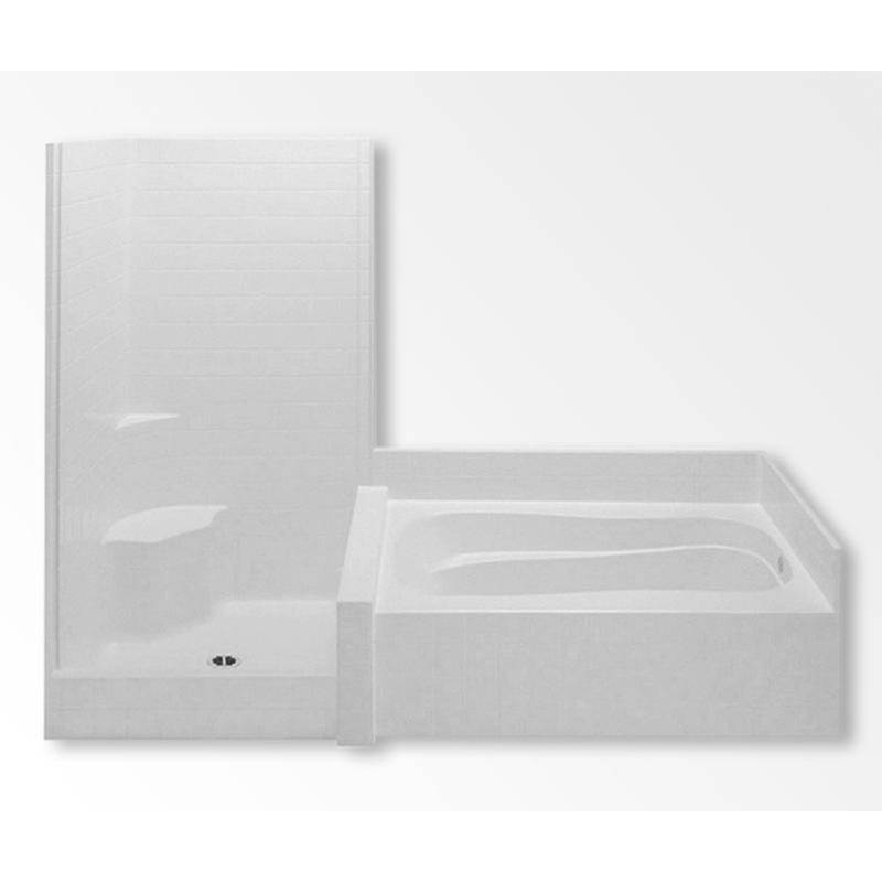 Aquatic Tub And Shower Suites Whirlpool Bathtubs item AC003446-L-WPV-WH