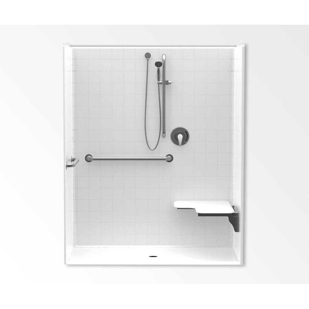 Aquatic Alcove Shower Enclosures item AC003546-XADANS-WH