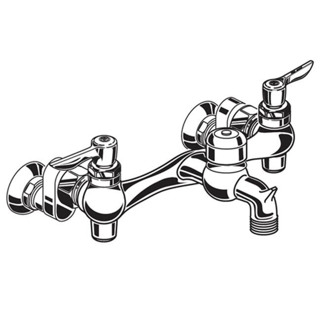 Henry Kitchen and BathAmerican StandardWall-Mount Service Sink Faucet With 3-Inch Vacuum Breaker Spout and Offset Shanks