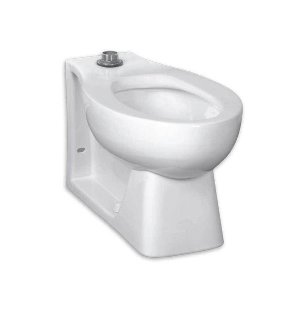 Henry Kitchen and BathAmerican StandardHuron® 1.28 – 1.6 gpf (4.8 – 6.0 Lpf) Chair Height Top Spud Back Outlet Elongated EverClean® Bowl With Bedpan Lugs