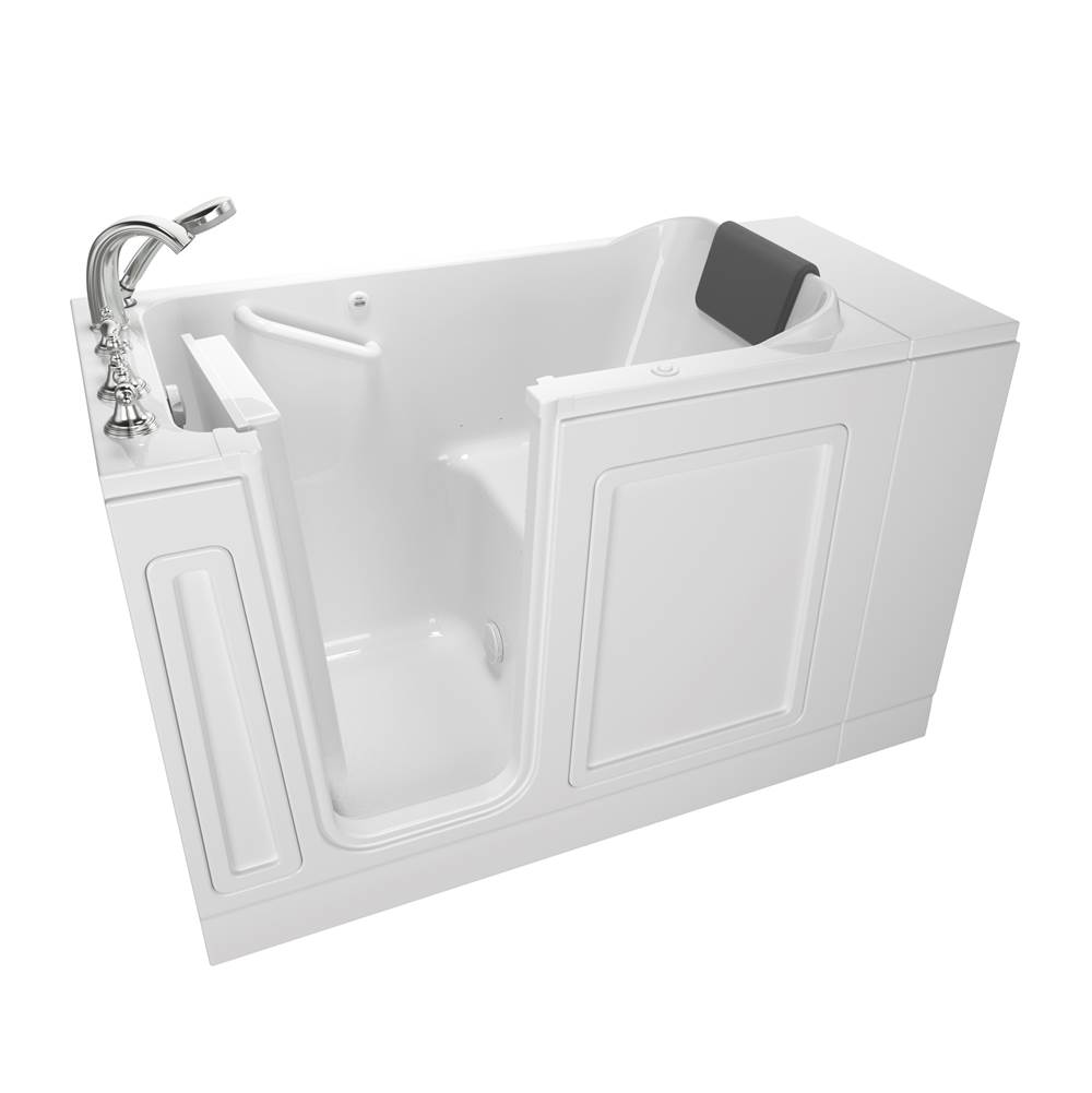 Henry Kitchen and BathAmerican StandardAcrylic Luxury Series 28 x 48-Inch Walk-in Tub With Air Spa System - Left-Hand Drain With Faucet