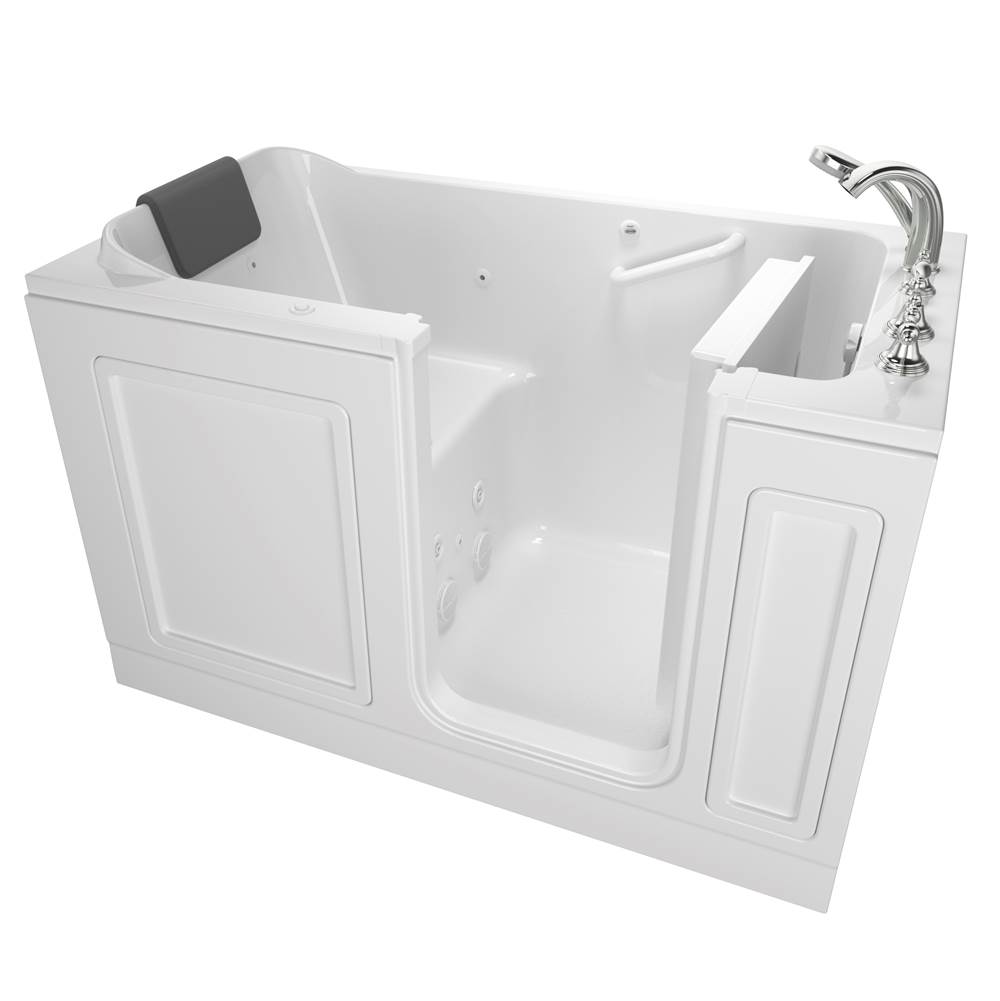 Henry Kitchen and BathAmerican StandardAcrylic Luxury Series 32 x 60 -Inch Walk-in Tub With Whirlpool System - Right-Hand Drain With Faucet