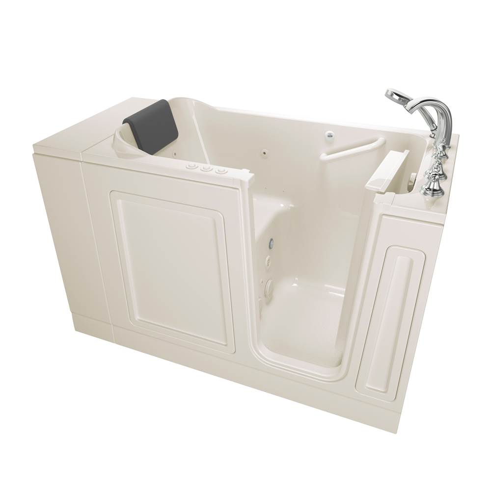 Henry Kitchen and BathAmerican StandardAcrylic Luxury Series 28 x 48-Inch Walk-in Tub With Combination Air Spa and Whirlpool Systems - Right-Hand Drain With Faucet