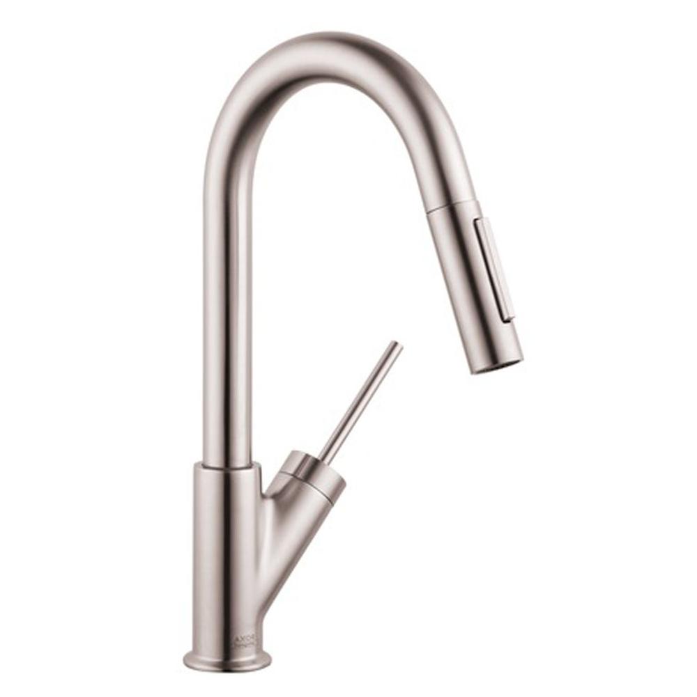 Henry Kitchen and BathAxorStarck Prep Kitchen Faucet 2-Spray Pull-Down, 1.75 GPM in Steel Optic
