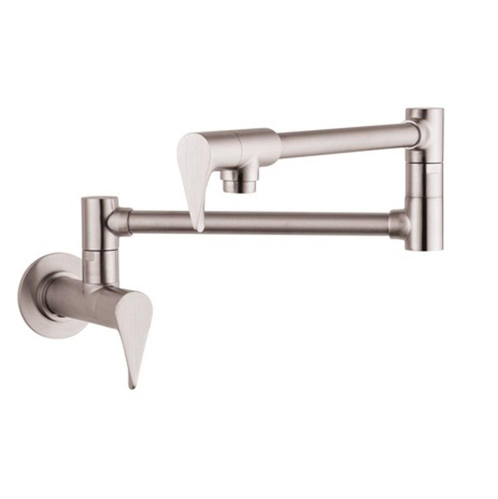 Henry Kitchen and BathAxorCitterio Pot Filler, Wall-Mounted in Steel Optic