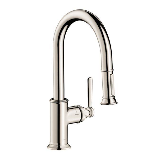 Henry Kitchen and BathAxorMontreux Prep Kitchen Faucet 2-Spray Pull-Down, 1.75 GPM in Polished Nickel