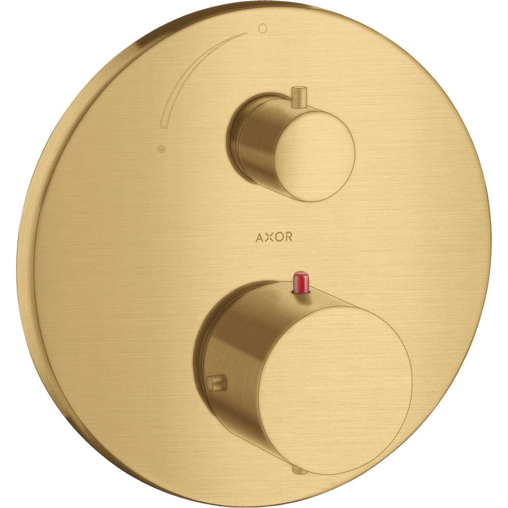 Henry Kitchen and BathAxorStarck Thermostatic Trim with Volume Control in Brushed Gold Optic