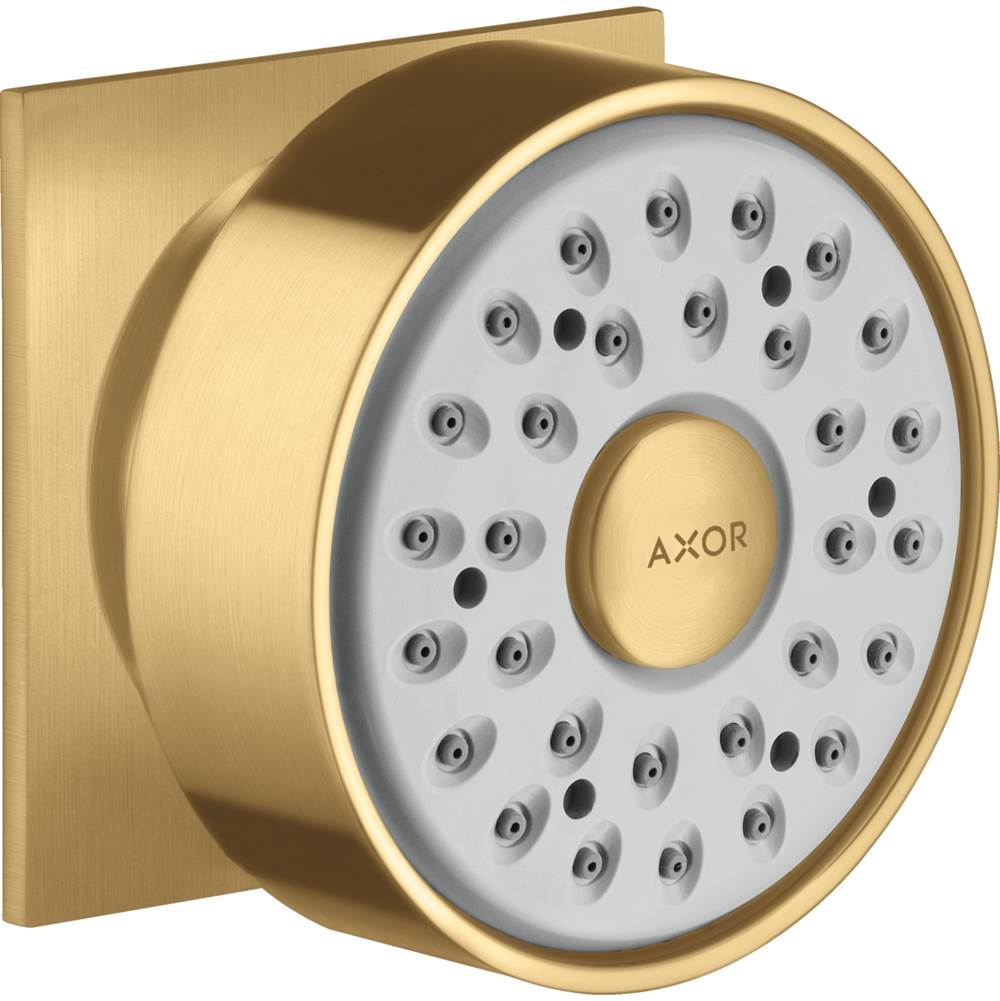Henry Kitchen and BathAxorStarck Bodyspray Square in Brushed Gold Optic