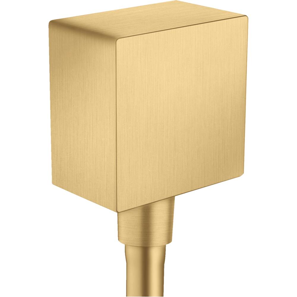 Henry Kitchen and BathAxorShowerSolutions Wall Outlet Square with Check Valves in Brushed Gold Optic