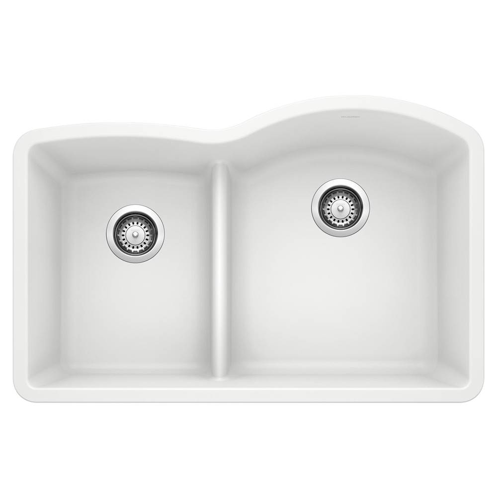 Henry Kitchen and BathBlancoDiamond 1-3/4 Low Divide Reverse - White