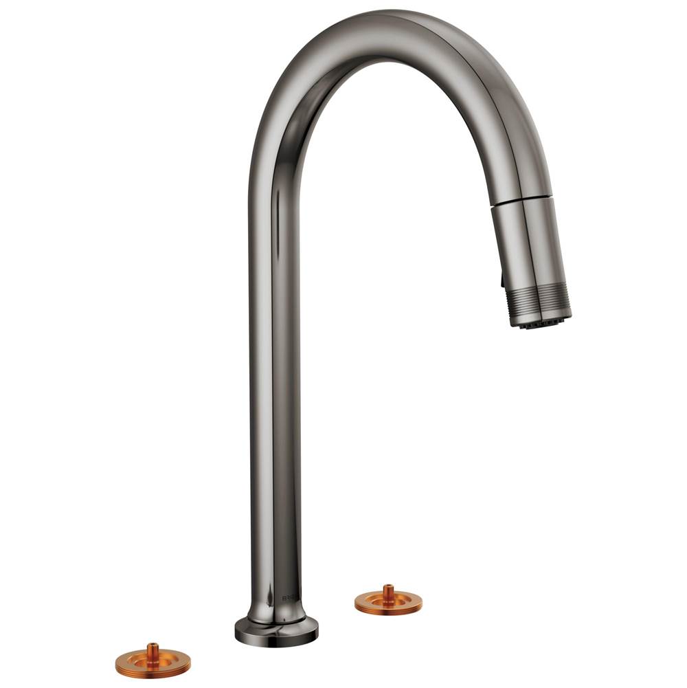 Henry Kitchen and BathBrizoKintsu® Widespread Pull-Down Faucet with Arc Spout - Less Handles