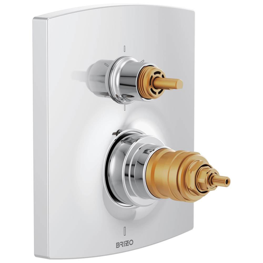 Brizo Thermostatic Valve Trims With Integrated Diverter Shower Faucet Trims item T75606-PCLHP
