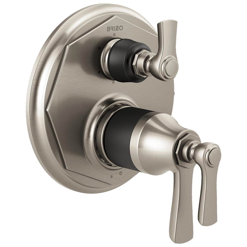 Brizo Thermostatic Valve Trims With Integrated Diverter Shower Faucet Trims item T75661-NKBL