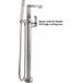 California Faucets - 7711-HE4.20-MWHT - Floor Mount Tub Fillers