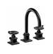 California Faucets - 8602W-MBLK - Widespread Bathroom Sink Faucets