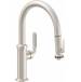 California Faucets - K30-102SQ-KL-USS - Pull Down Kitchen Faucets