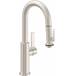 California Faucets - K51-101SQ-BFB-SN - Pull Down Kitchen Faucets