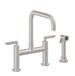 California Faucets - K51-123S-45-ABF - Bridge Kitchen Faucets