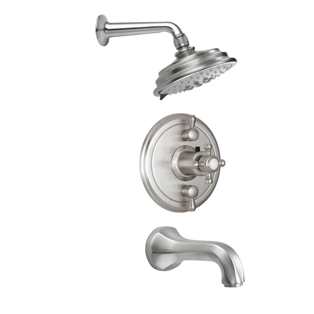 Henry Kitchen and BathCalifornia FaucetsMonterey StyleTherm® 1/2'' Thermostatic Shower System with Showerhead and Tub Spout