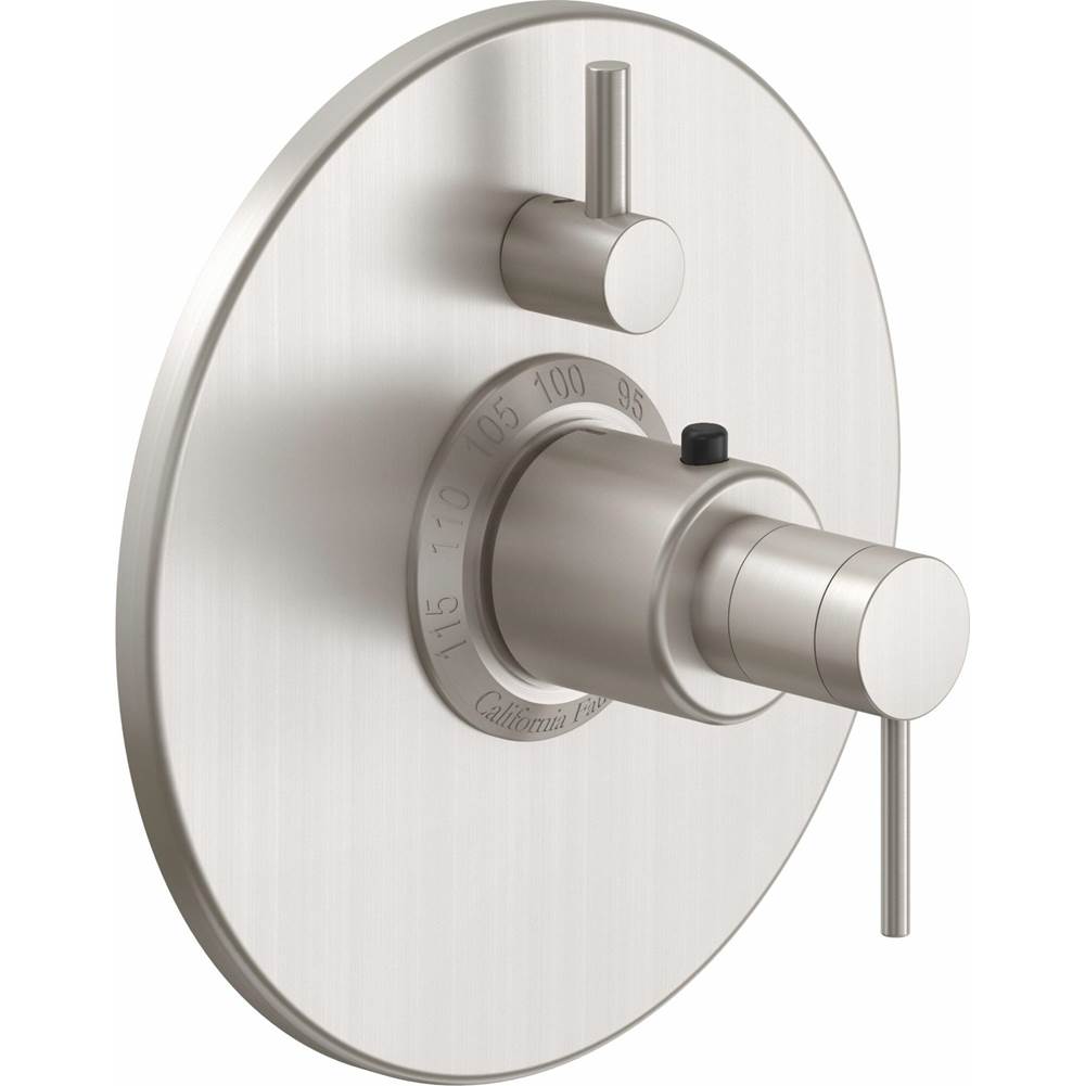 California Faucets Thermostatic Valve Trim Shower Faucet Trims item TO-TH1L-52-BLKN