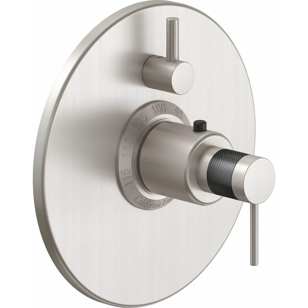 California Faucets Thermostatic Valve Trim Shower Faucet Trims item TO-TH1L-52F-BLK
