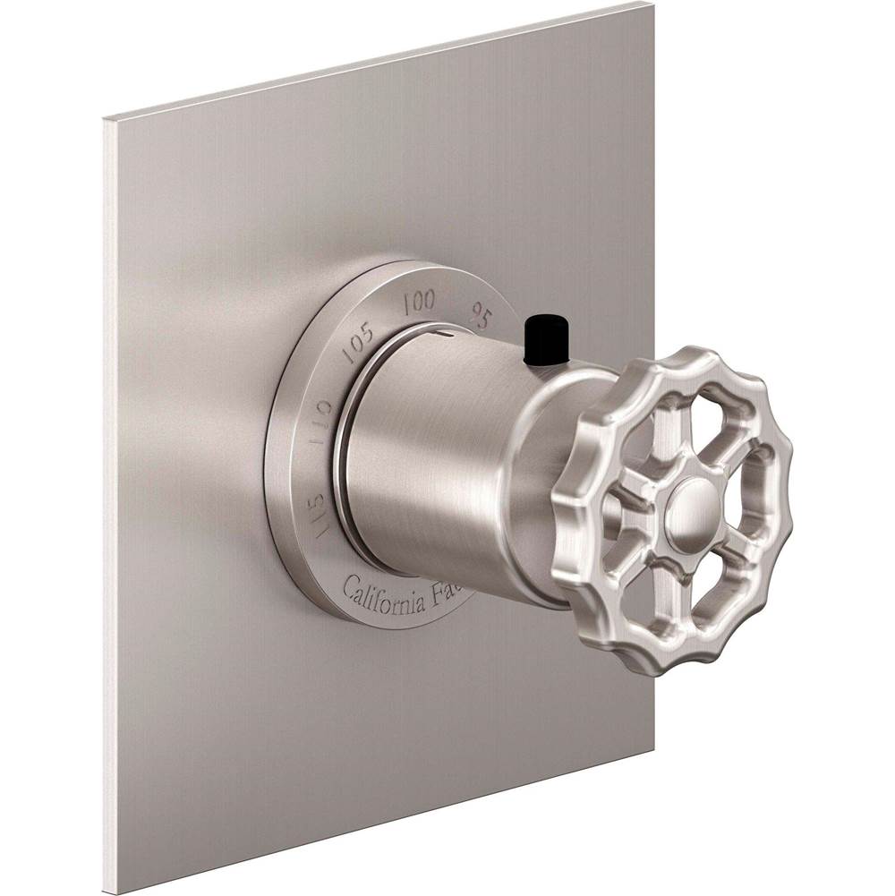 California Faucets Thermostatic Valve Trim Shower Faucet Trims item TO-THFN-80W-BBU