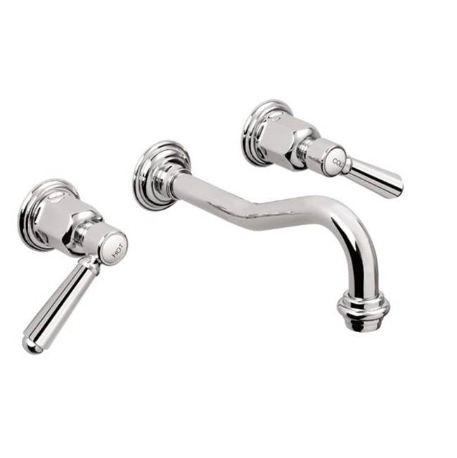California Faucets Wall Mounted Bathroom Sink Faucets item TO-V3302-7-BLKN
