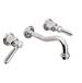California Faucets - TO-V3302-7-MWHT - Wall Mounted Bathroom Sink Faucets