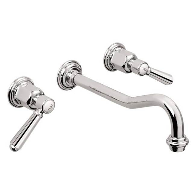California Faucets Wall Mounted Bathroom Sink Faucets item TO-V3302-9-MWHT