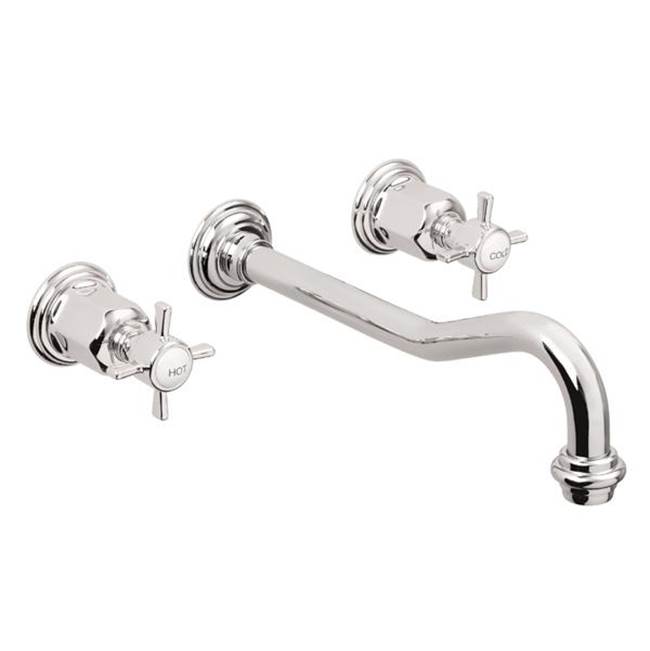 California Faucets Wall Mounted Bathroom Sink Faucets item TO-V3402-9-MWHT
