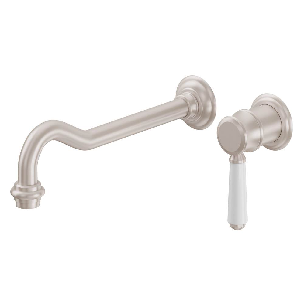 California Faucets Wall Mounted Bathroom Sink Faucets item TO-V3501-9-BLKN