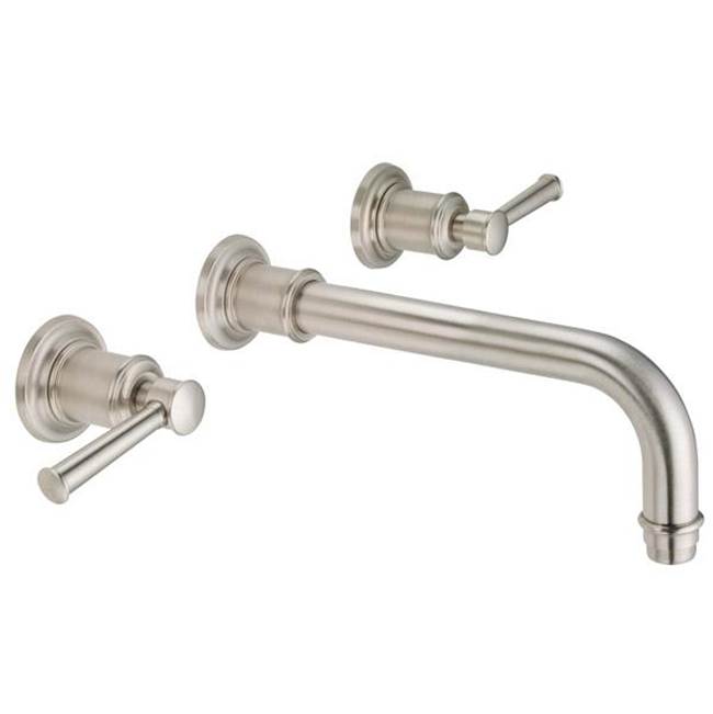 California Faucets Wall Mounted Bathroom Sink Faucets item TO-V4802-9-MWHT