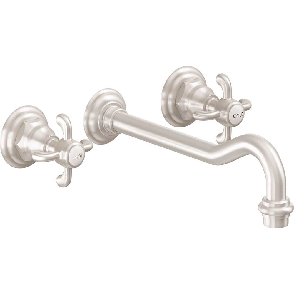 California Faucets Wall Mounted Bathroom Sink Faucets item TO-V6102XD-9-BNU