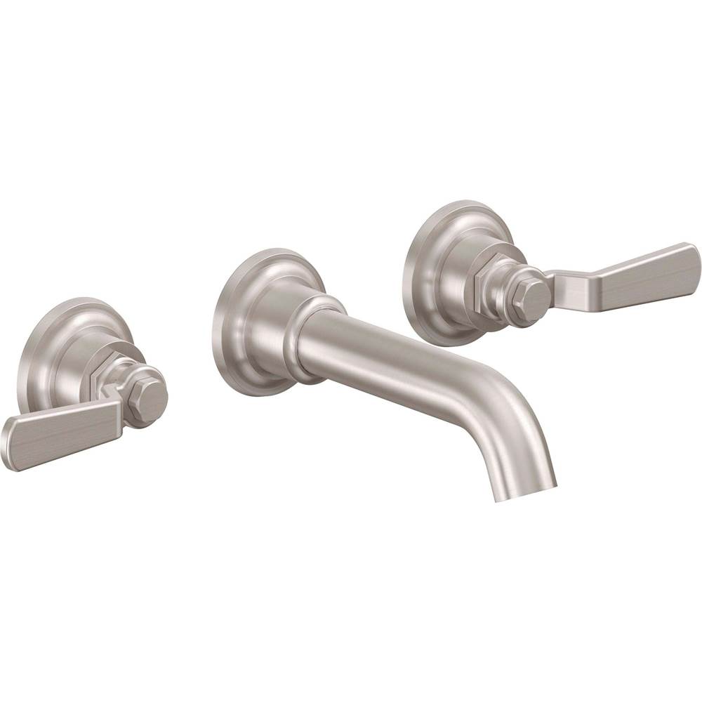 California Faucets Wall Mounted Bathroom Sink Faucets item TO-V8002-7-MWHT