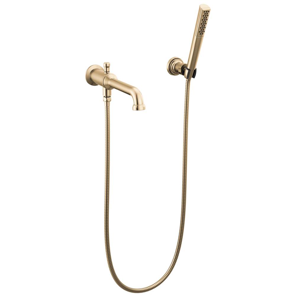 Henry Kitchen and BathDelta FaucetBroderick™ Wall Mount Tub Filler Trim with Hand Shower - Less Handles