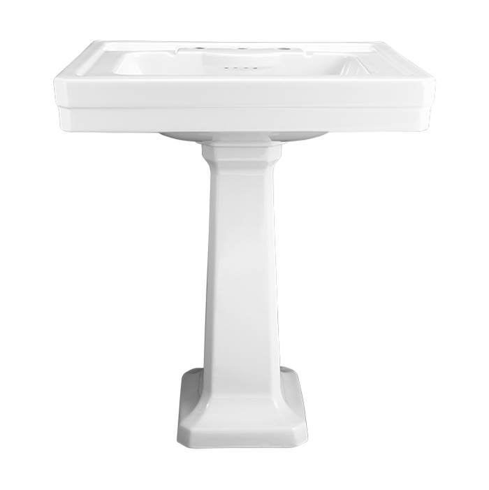Henry Kitchen and BathDXVFitzgerald® Pedestal Sink Top, 1-Hole with Pedestal Leg