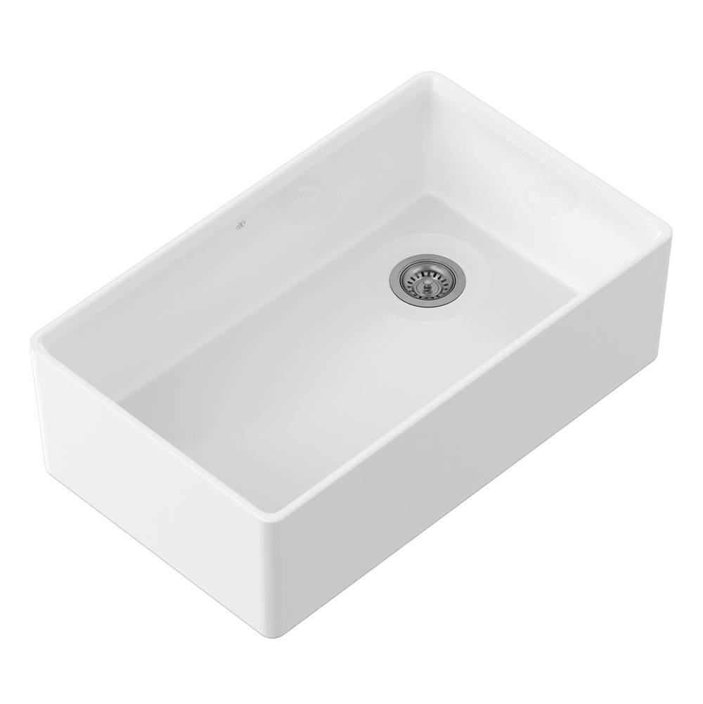 Henry Kitchen and BathDXVEtre 33 in. Apron Kitchen Sink with Offset Drain
