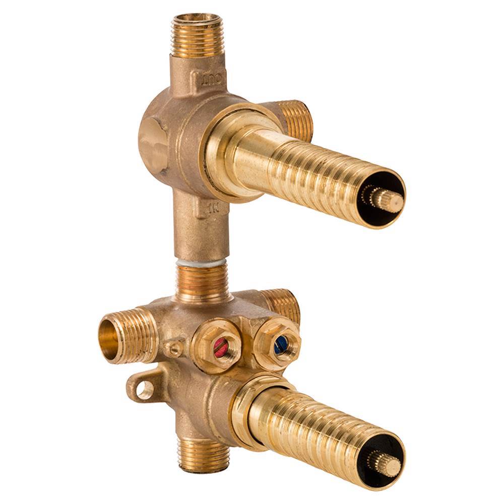 Henry Kitchen and BathDXV2-Handle Thermostatic Rough Valve with 2-Way Diverter Non-Shared Functions