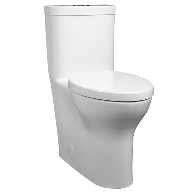 Henry Kitchen and BathDXVEquility One-Piece Dual Flush Chair Height Elongated Toilet with Seat