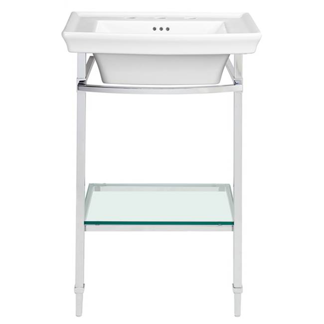 Henry Kitchen and BathDXVWyatt® 21 in. Console Legs with Glass Shelf
