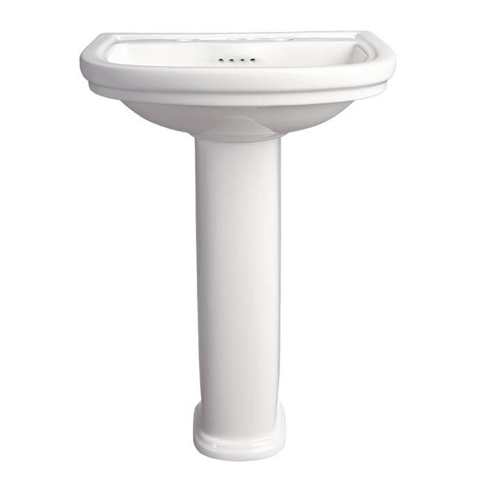Henry Kitchen and BathDXVSt. George® Pedestal Sink Top, 3-Hole with Pedestal Leg