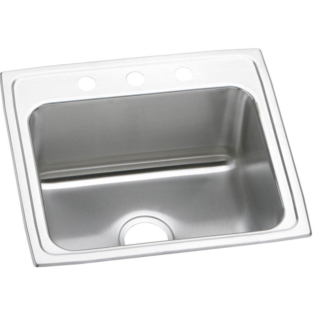 Henry Kitchen and BathElkayLustertone Classic Stainless Steel 22'' x 19-1/2'' x 10-1/8'', Single Bowl Drop-in Sink