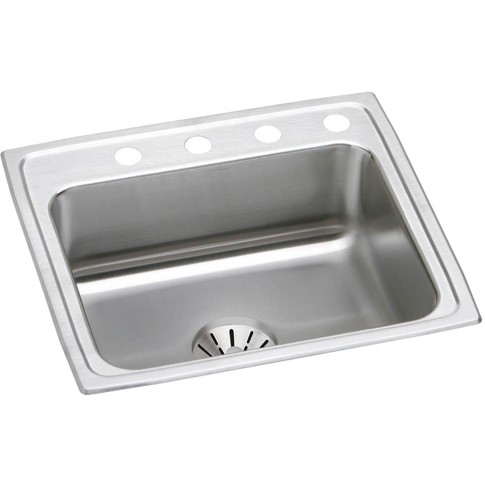 Henry Kitchen and BathElkayLustertone Classic Stainless Steel 22'' x 19-1/2'' x 10-1/8'', Single Bowl Drop-in Sink with Perfect Drain