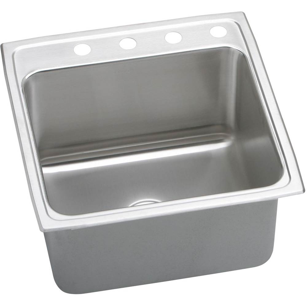 Henry Kitchen and BathElkayLustertone Classic Stainless Steel 22'' x 22'' x 10-1/8'', Single Bowl Drop-in Sink with Quick-clip