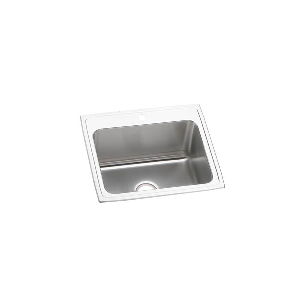 Henry Kitchen and BathElkayLustertone Classic Stainless Steel 25'' x 22'' x 12-1/8'', Single Bowl Drop-in Sink