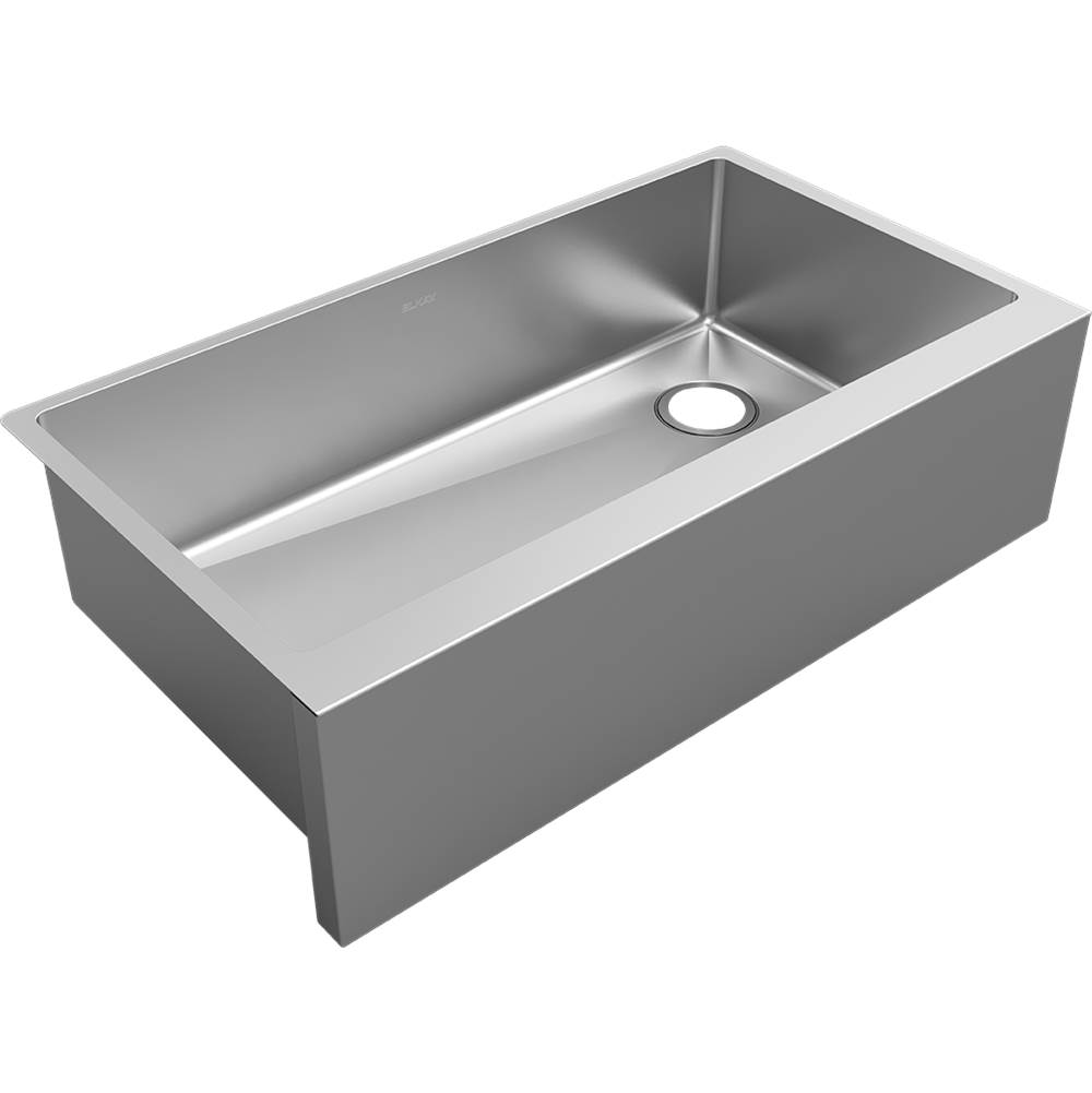 Henry Kitchen and BathElkayCrosstown 16 Gauge Stainless Steel 35-7/8'' x 20-1/4'' x 9'' Single Bowl Tall Farmhouse Sink