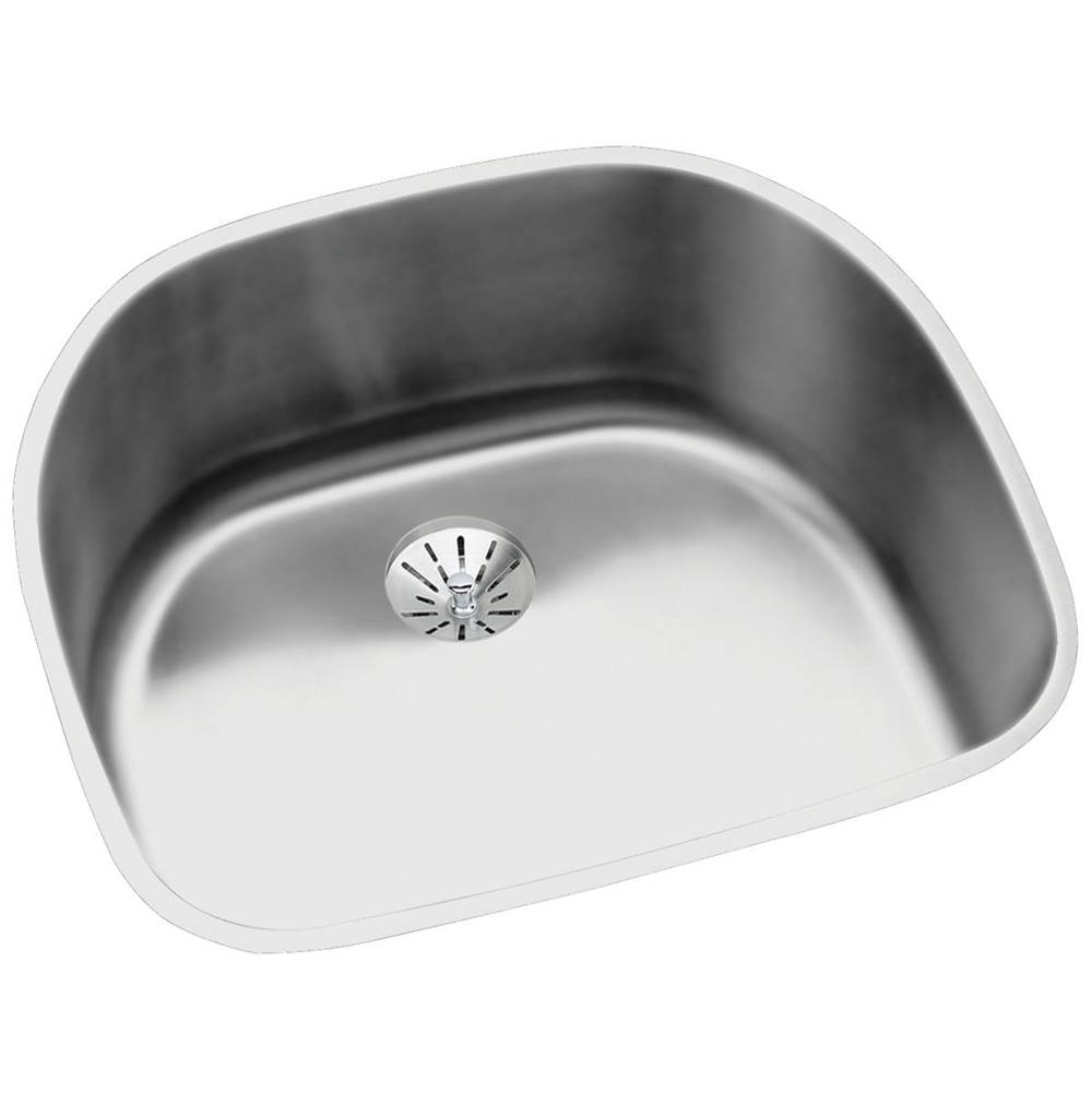 Henry Kitchen and BathElkayLustertone Classic Stainless Steel 23-5/8'' x 21-1/4'' x 10'', Single Bowl Undermount Sink with Perfect Drain