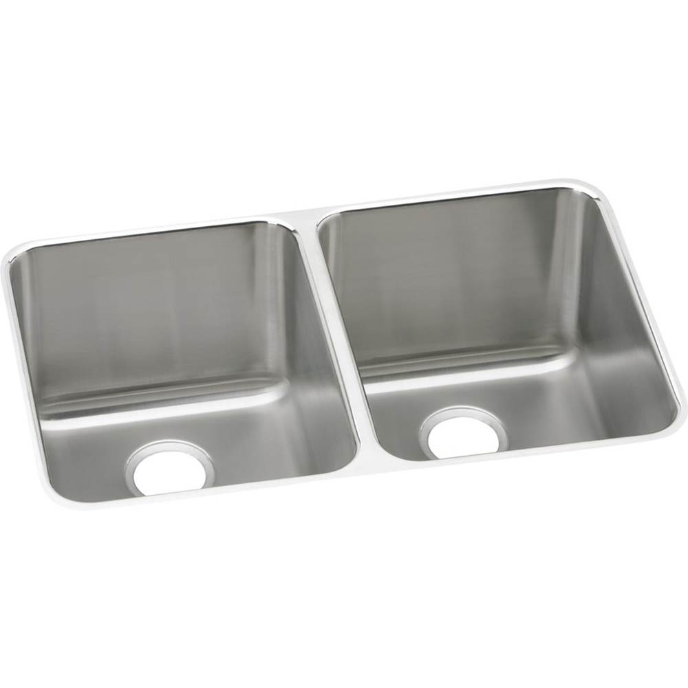 Henry Kitchen and BathElkayLustertone Classic Stainless Steel 31-1/4'' x 20'' x 7-7/8'', Equal Double Bowl Undermount Sink