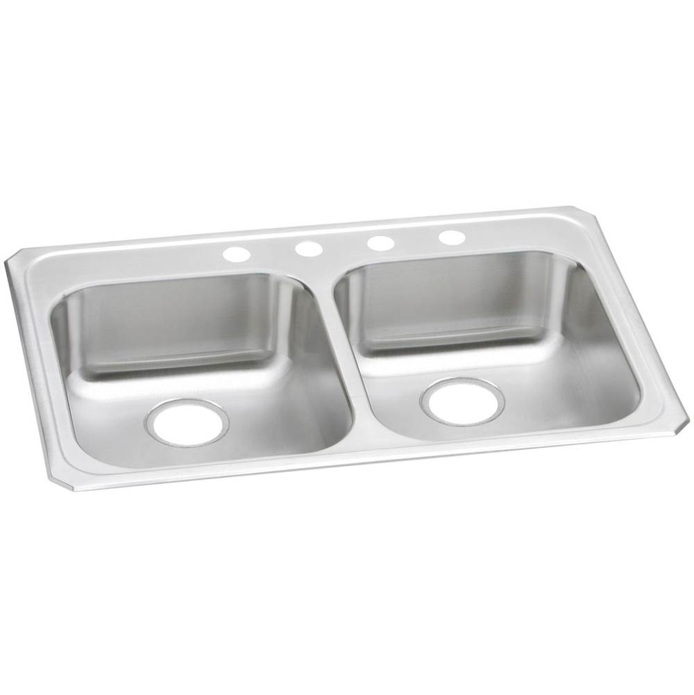 Elkay Drop In Double Bowl Sink Kitchen Sinks item GECR33214