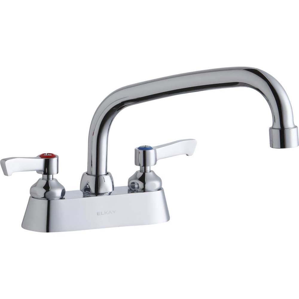 Henry Kitchen and BathElkay4'' Centerset with Exposed Deck Faucet with 8'' Arc Tube Spout 2'' Lever Handles